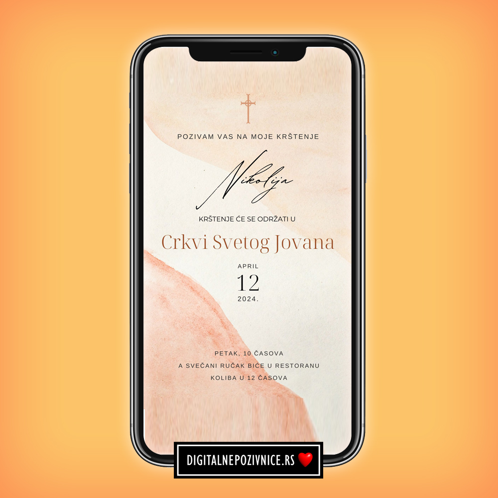 Digitalna pozivnica za krstenje , rodjendan, vencanje